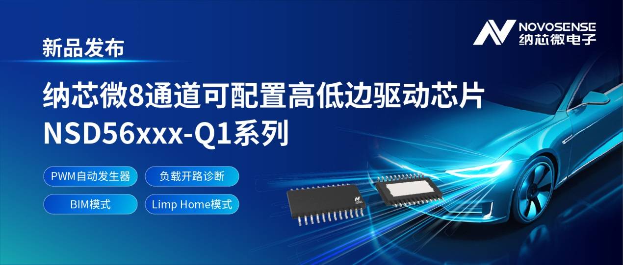 车规驱动“国产替代”加速！纳芯微NSD56xxx-Q1：国内首家8通道可配高低边驱动，对标国际领先IC-TRINAMIC代理商 步进电机驱动 驱动IC 深圳市智联微电子有限公司
