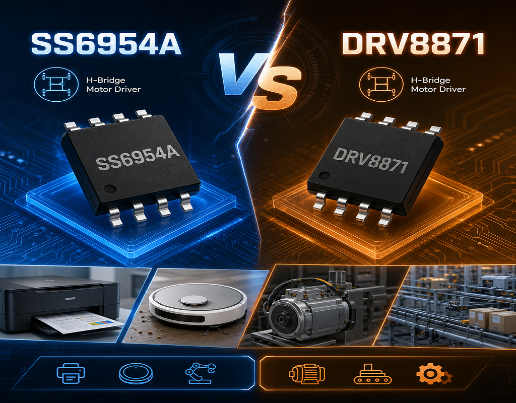 单通道直流H桥驱动选型:SS6954A vs DRV8871-TRINAMIC代理商 步进电机驱动 驱动IC 深圳市智联微电子有限公司