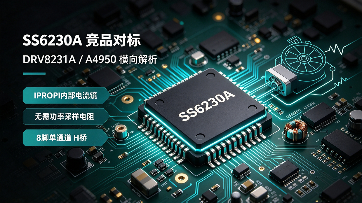 集成电流镜 vs 外部采样：SS6230A与DRV8231A、A4950的对标分析-TRINAMIC代理商 步进电机驱动 驱动IC 深圳市智联微电子有限公司